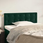 vidaXL Tête de lit Vert foncé 90x5x78/88 cm Velours