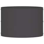 vidaXL Planteur en Métal Noir Noir Métal 30 x 30 x 20 cm