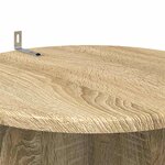 vidaXL Support de Plante 2 pièces Chêne Sonoma Ø40 x 60 cm