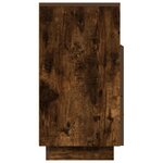 vidaXL Tables de chevet 2 Pièces avec 2 tiroirs chêne fumé 36x36x68 cm