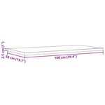 vidaXL Dessus de table 100x50x2 5 cm rectangulaire bois de pin massif