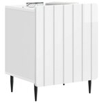 vidaXL Cabinet de chevet Blanc brillant 43 x 34 5 x 52 cm