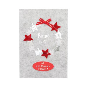 Carte De Voeux - Bonne Année Et Meilleurs Voeux Cercle Etoilé