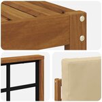 vidaXL Ensemble de canapés d'extérieur 8 pc Naturel et Beige