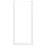 vidaXL Pieds de table de bar en U  2 pièces  blanc  50 x (100-101) cm  acier