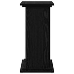 vidaXL Support d'affichage avec stockage Chêne noir 31 x 30 x 60 cm