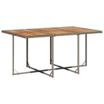 vidaXL Ensemble à manger de jardin 7 Pièces coussins gris résine tressée