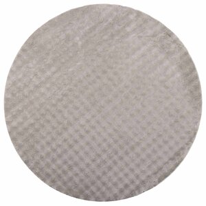 vidaXL Tapis de surface Rond HUARTE Sable Ø 160 CM Polyester