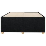 vidaXL Cadre de lit noir 120x190 cm tissu