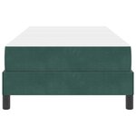 vidaXL Lit boxspring avec matelas Vert foncé 80 x 220 cm Velours
