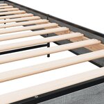 vidaXL Cadre de lit sans matelas sonoma gris 75x190 cm