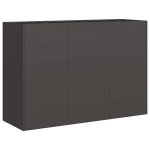 vidaXL Jardinière noir 120x40x80 cm acier laminé à froid
