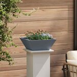 vidaXL Pot de jardin en forme de bol 5 Pièces Anthracite 40 x 40 x 15 cm
