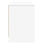 vidaXL Armoire de lit 2 Pièces Blanc 66 x 33 x 48 cm Bois d'ingénierie
