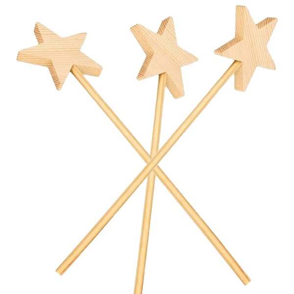 20 baguettes magiques en bois 23 cm