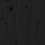 vidaXL Table basse Noir Ø 40x60 cm Bois massif de pin