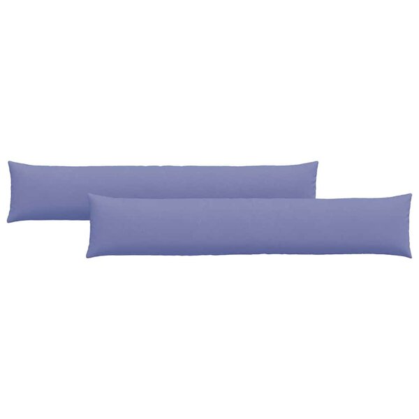 vidaXL Coussins de canapé 2 Pièces Bleu denim 200 x 40 cm tissu