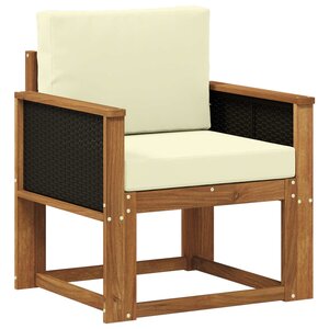 vidaXL Sofa de milieu extérieur Bois d'Acacia Massif Naturel