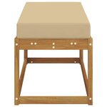 vidaXL Banc de Jardin Bois d'Acacia Massif Naturel