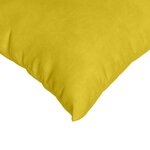 vidaXL Coussins de canapé 2 Pièces Jaune 60 x 60 cm