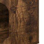 vidaXL Maison pour chat Chêne fumé 51 x 30 x 52 cm Bois d'ingénierie