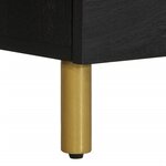 vidaXL Table de chevet noir 50x33x62 cm bois d'ingénierie