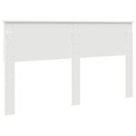vidaXL Tête de lit avec tête de lit Blanc 160 cm Bois d'ingénierie