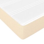 vidaXL Matelas de lit à ressorts ensachés fermeté moyenne Crème 160x200x20 cm Tissu