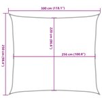 vidaXL Voile d'ombrage sable 3x2 5 m 100   polyester oxford