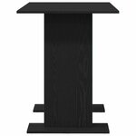 vidaXL Table de salle à manger Chêne noir 110 x 60 x 75 cm