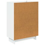 vidaXL Armoire à tiroirs Blanc 66 x 34 5 x 90 cm Bois d'ingénierie