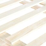 vidaXL Cadre de lit sans matelas avec tête de lit 90x200cm bois massif
