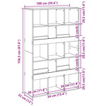 vidaXL Bibliothèque blanc 100x33x156 5 cm bois d'ingénierie