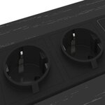 vidaXL Table de nuit avec station de chargement avec tiroir Chêne noir