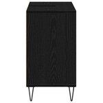 vidaXL Cabinet de salle de bain Noir 80 x 33 x 60 cm Bois d'ingénierie