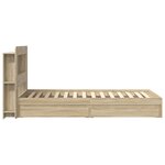 vidaXL Cadre de lit avec rangement Chêne Sonoma 100 x 200 cm