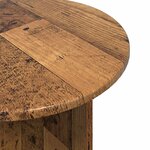 vidaXL Ensemble de tables d'appoint 2 pc Bois ancien Ø 45 x 45 cm