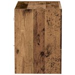 vidaXL Étagère flottante avec étagère 2 Pièces Marron 40 x 28 5 x 40 cm