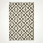 Tapis extérieur terrasse réversible - Tapis de jardin imperméable et résistant UV - May - Gris - 120x180 cm - HOMESCAPES