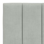 vidaXL Coussin de tête de lit gris clair 100 cm velours