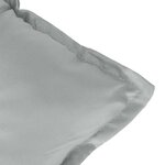 vidaXL Coussins de chaise à dossier haut lot de 4 gris clair mélangé