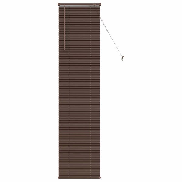 vidaXL Store Vénitien Réglable Marron foncé avec motif 213 x 40 cm PVC