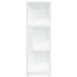 vidaXL Armoire d'angle Blanc 33x33x100 cm Bois d'ingénierie