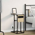 vidaXL Table de chevet Chêne sonoma Bois d'ingénierie