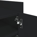 vidaXL Meuble TV noir 80x35x40 cm bois d’ingénierie