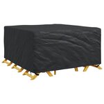 vidaXL Housse pour mobilier d'extérieur Noir 180 x 190 x 85 cm 210D