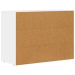 vidaXL Buffet Blanc 80 5 x 35 x 59 cm Bois d'ingénierie