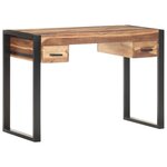 vidaXL Bureau 110x50x76 cm Bois solide