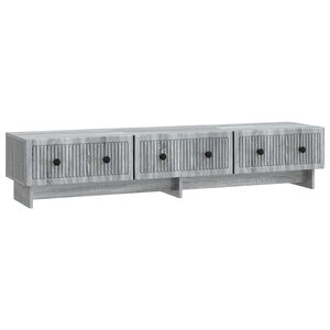 vidaXL Meuble TV 147 x 34 5 x 30 cm Sonoma gris Bois d'ingénierie
