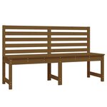 vidaXL Banc de jardin marron miel 157 5 cm bois de pin massif